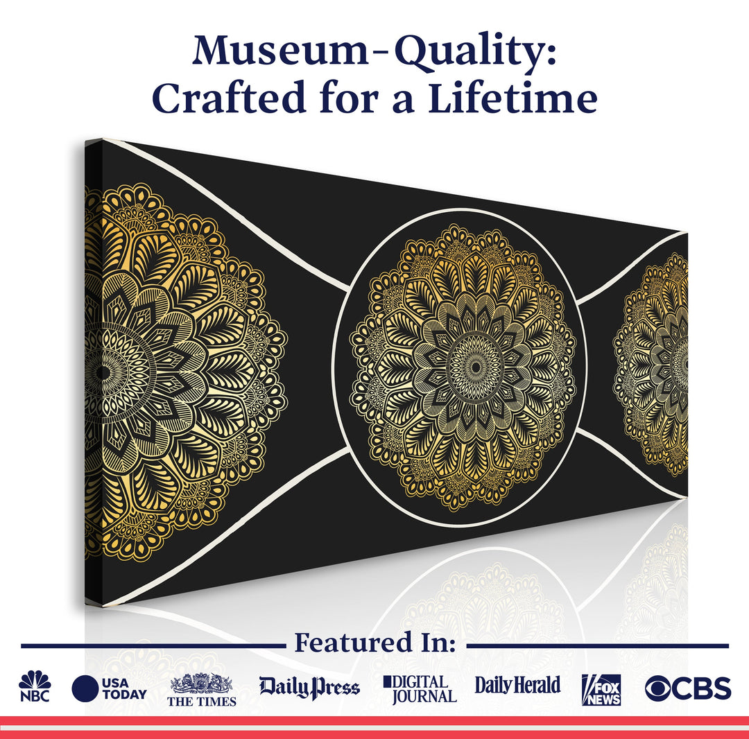 Gold Sacred Geometry Wall Art