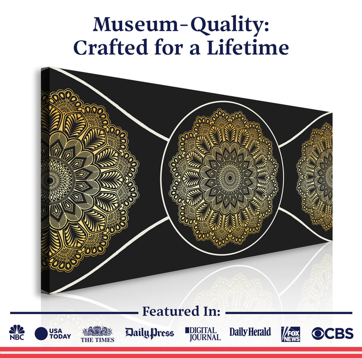 Gold Sacred Geometry Wall Art