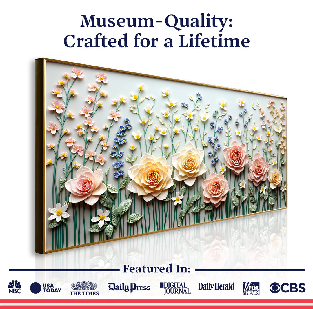 Garden Rhapsody Impasto Wall Art