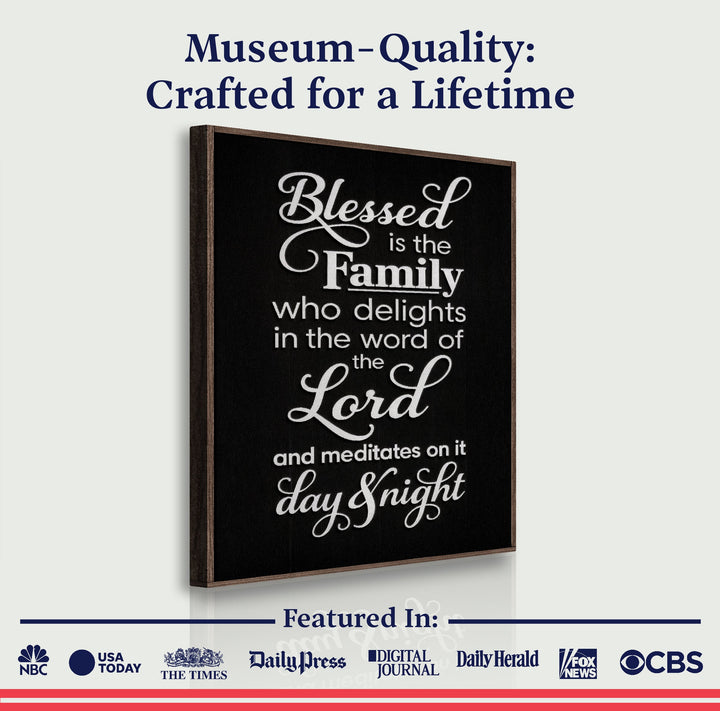 Blessed Is The Family Faith Sign II