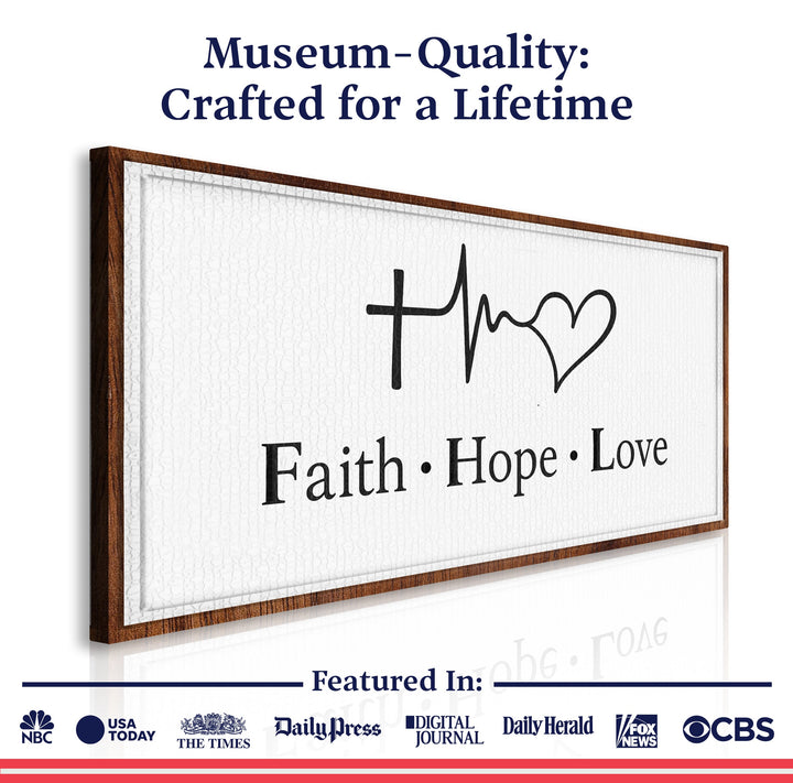 Faith, Hope, Love Faith Wall Art