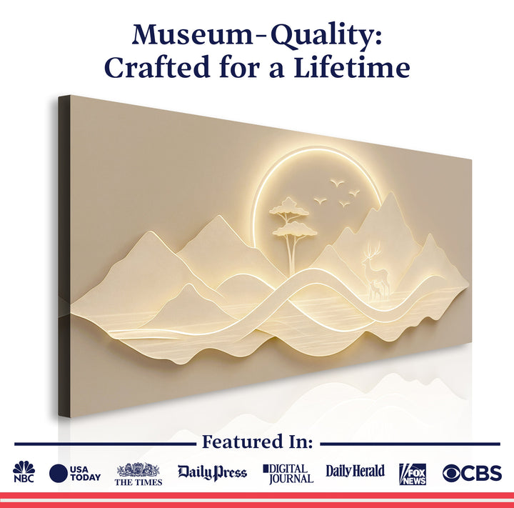 Modern Mountain Landscape Wall Art