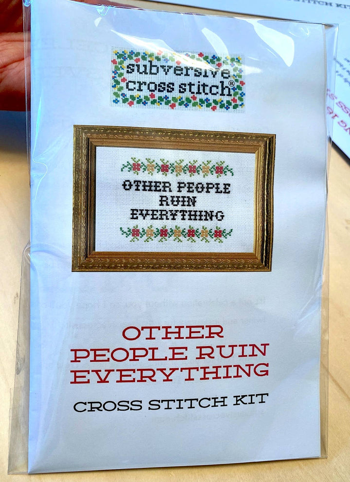 Welcome Tiny Overlord Subversive Cross Stitch Kit