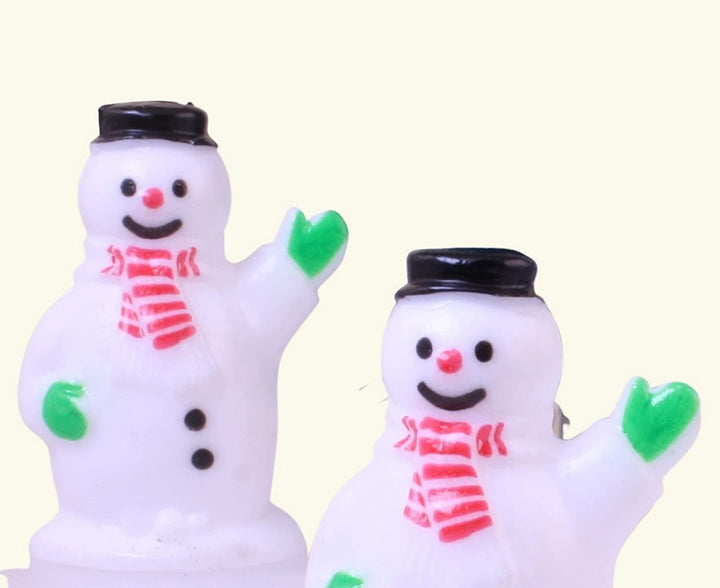 Vintage Hand-Painted Miniature Snowman Figure