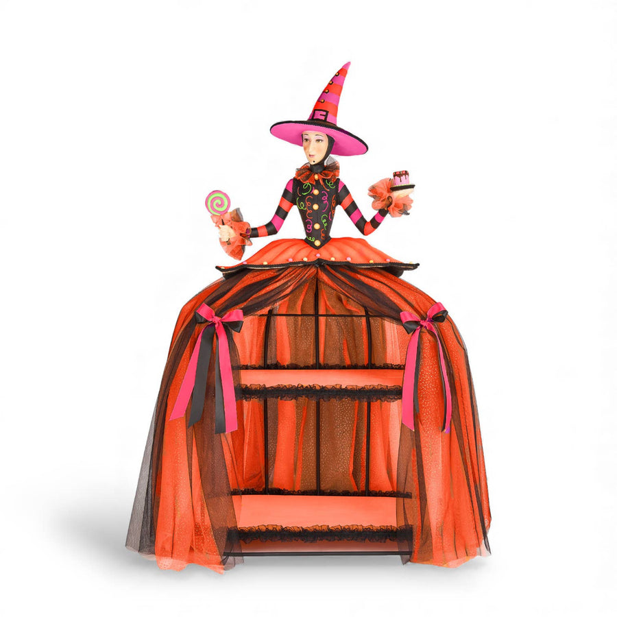 43 inch ghoulish witch dessert display stand for Halloween entertaining