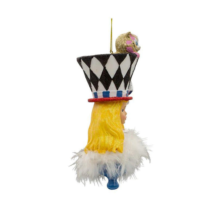 7" Holly Hats&trade; Alice Hat Ornament by Kurt Adler image 1