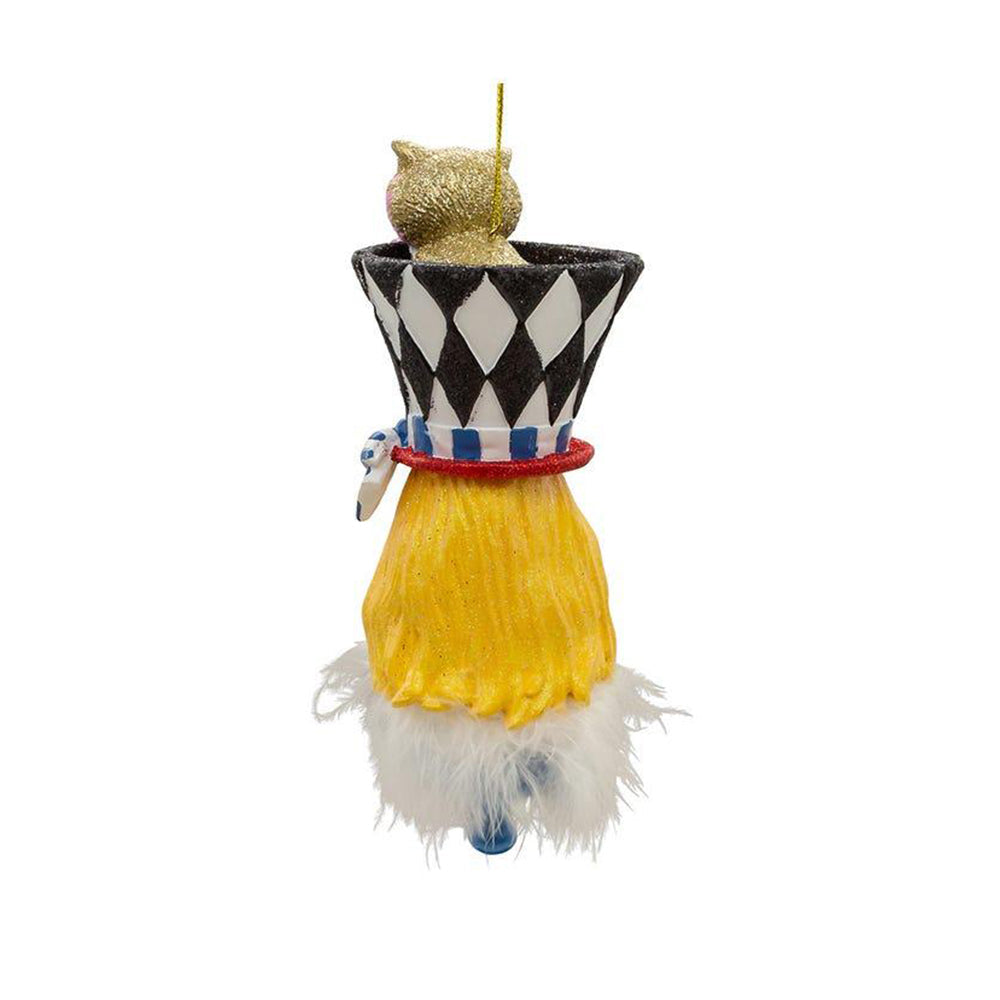 7" Holly Hats&trade; Alice Hat Ornament by Kurt Adler image 2