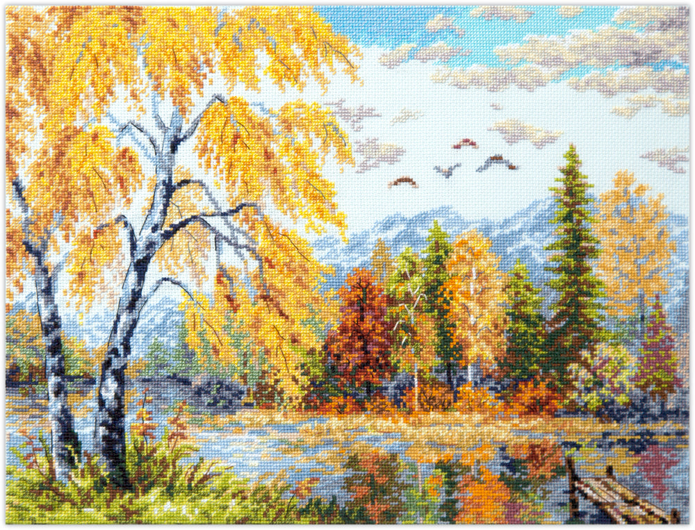 Golden October Counted Cross Stitch Kit by Magic Needle 70-02