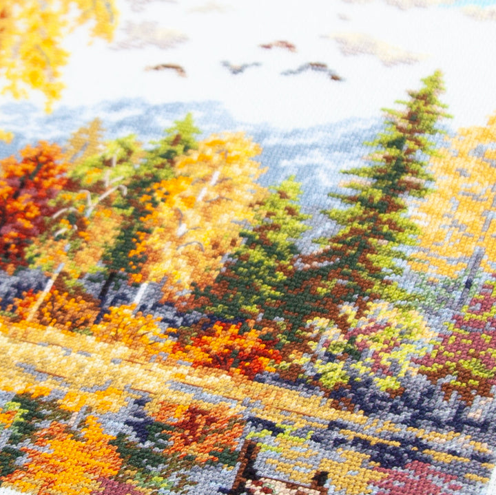 Golden October Counted Cross Stitch Kit by Magic Needle 70-02