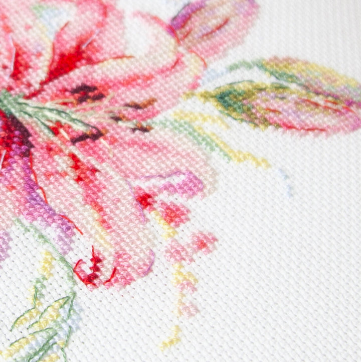 Pink Lilies 70-06 Counted Cross-Stitch Kit