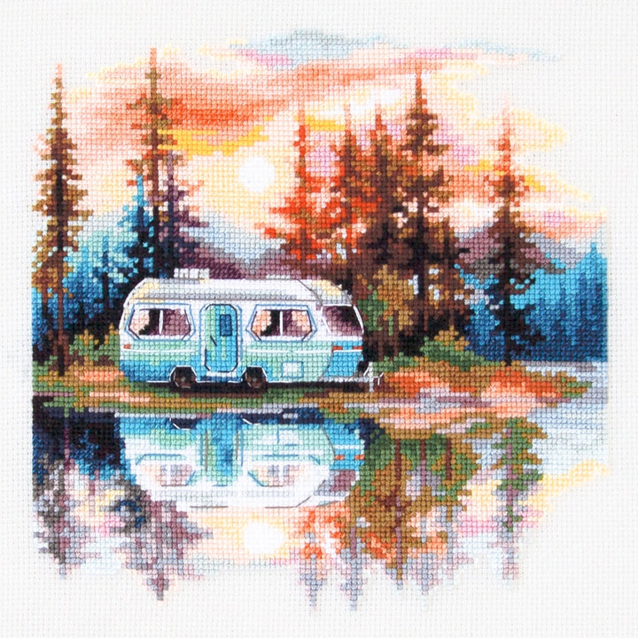 Sunset at the Lake 70-11 Counted Cross-Stitch Kit