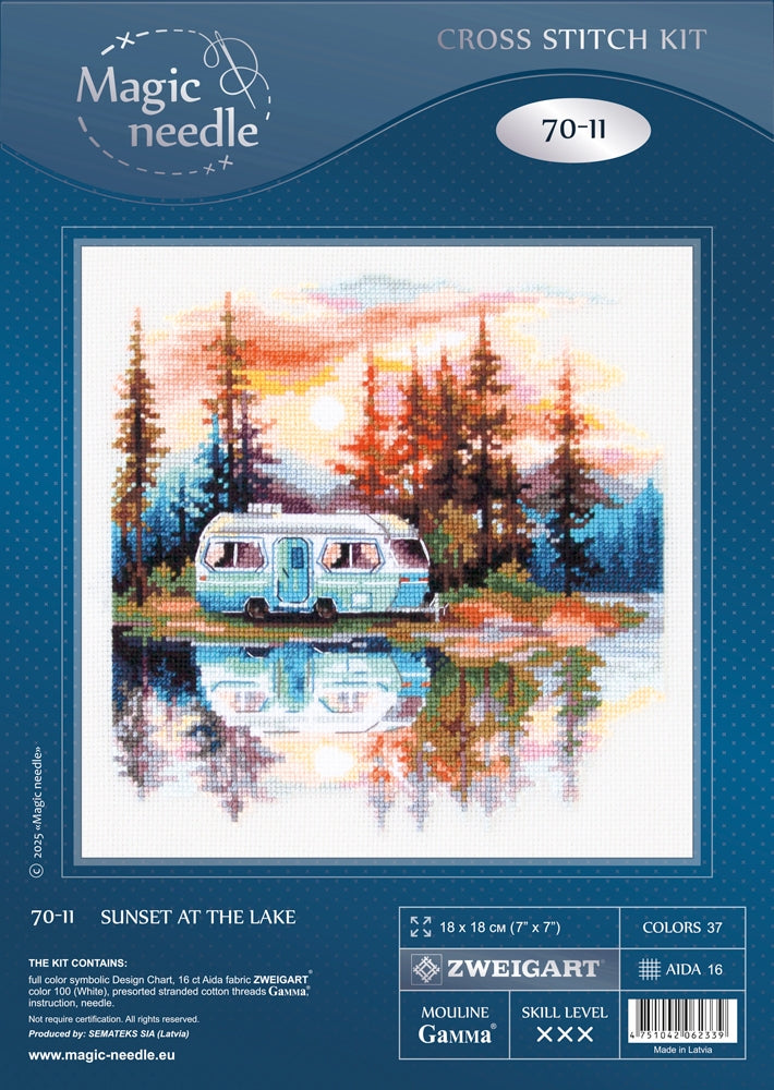 Sunset at the Lake 70-11 Counted Cross-Stitch Kit