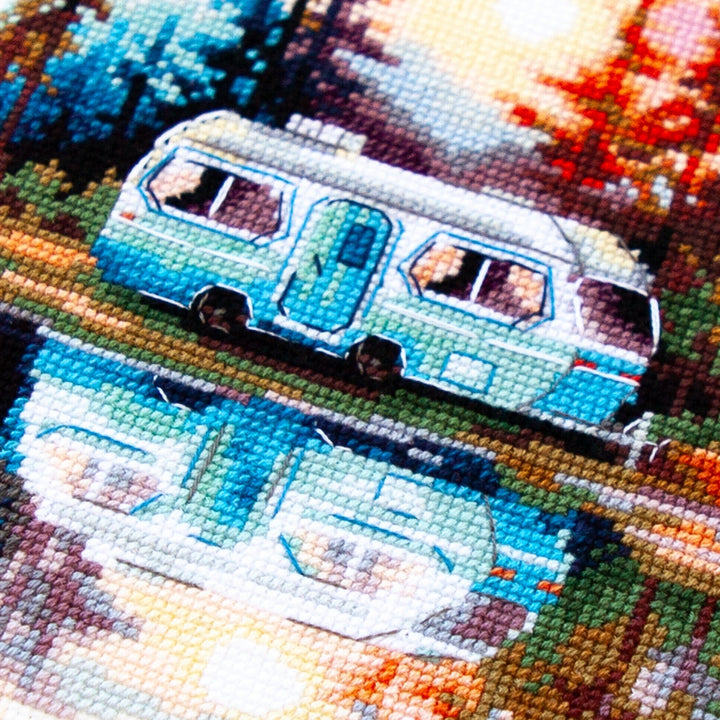 Sunset at the Lake 70-11 Counted Cross-Stitch Kit