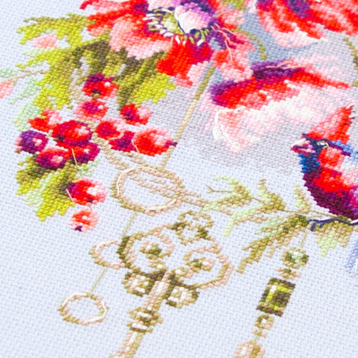 Keys to Be Happy Counted Cross Stitch Kit by Magic Needle 70-20