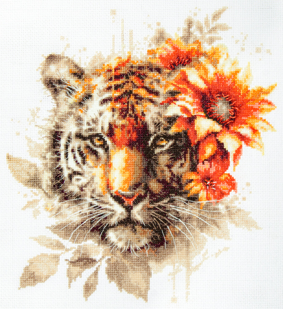 Bengal Tiger Counted Cross Stitch Kit by Magic Needle 70-21
