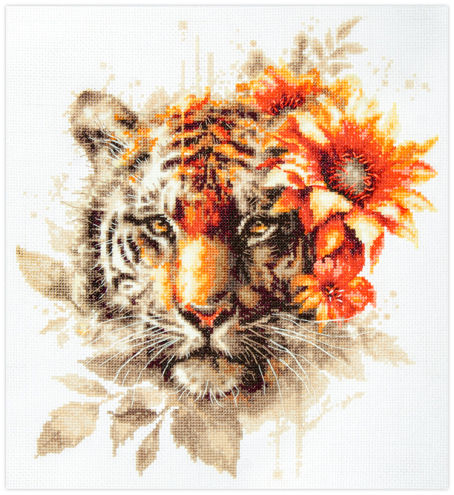 Bengal Tiger Counted Cross Stitch Kit by Magic Needle 70-21