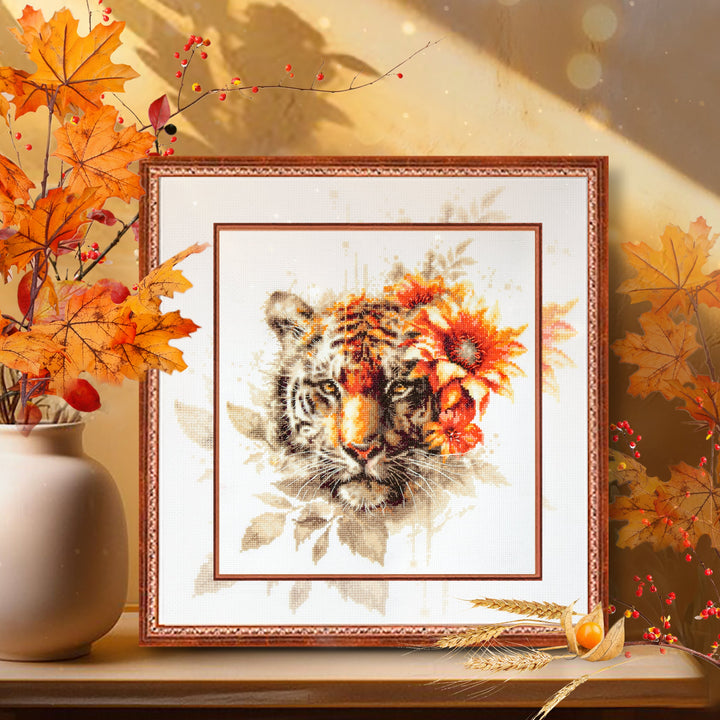 Bengal Tiger Counted Cross Stitch Kit by Magic Needle 70-21