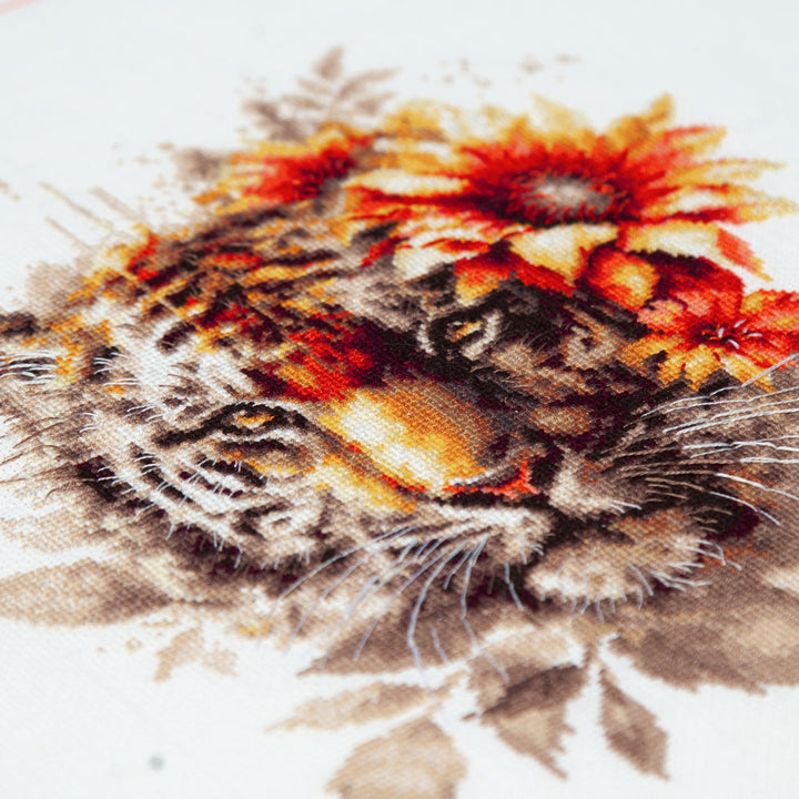 Bengal Tiger Counted Cross Stitch Kit by Magic Needle 70-21
