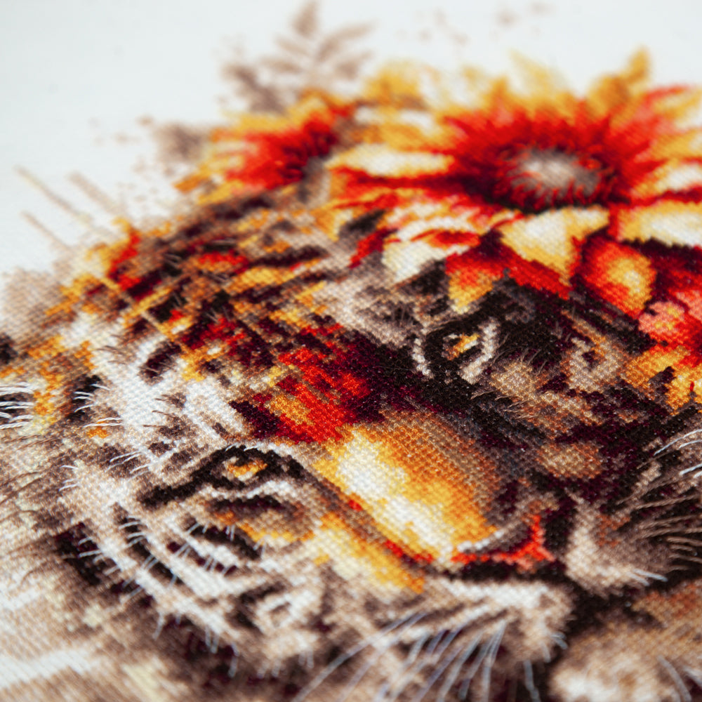 Bengal Tiger Counted Cross Stitch Kit by Magic Needle 70-21