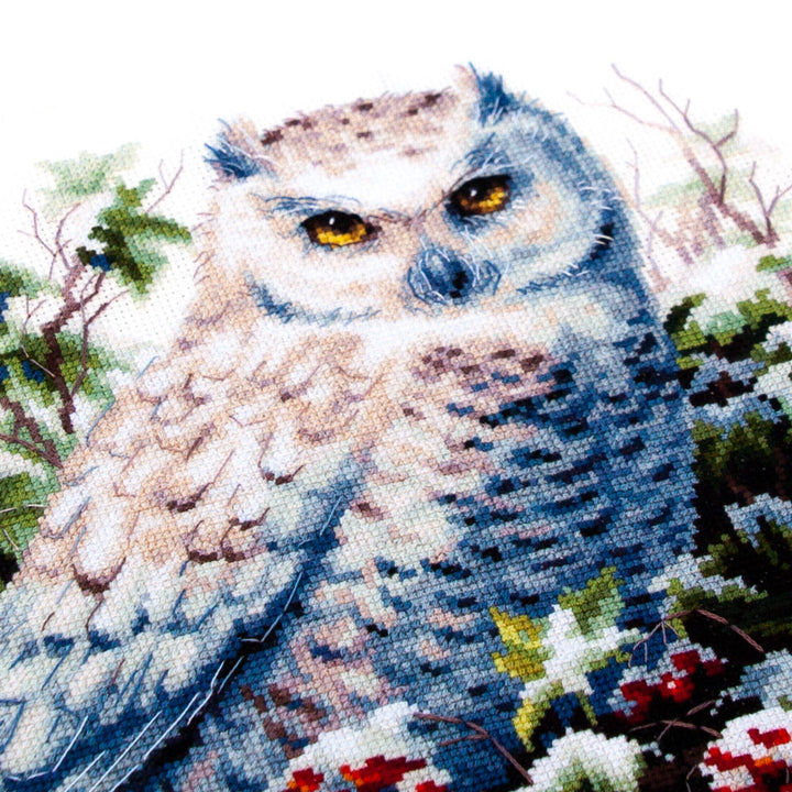 Snowy Owl Counted Cross Stitch Kit by Magic Needle 70-24