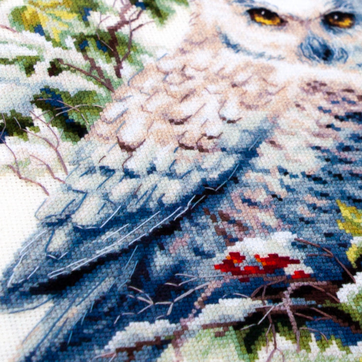 Snowy Owl Counted Cross Stitch Kit by Magic Needle 70-24