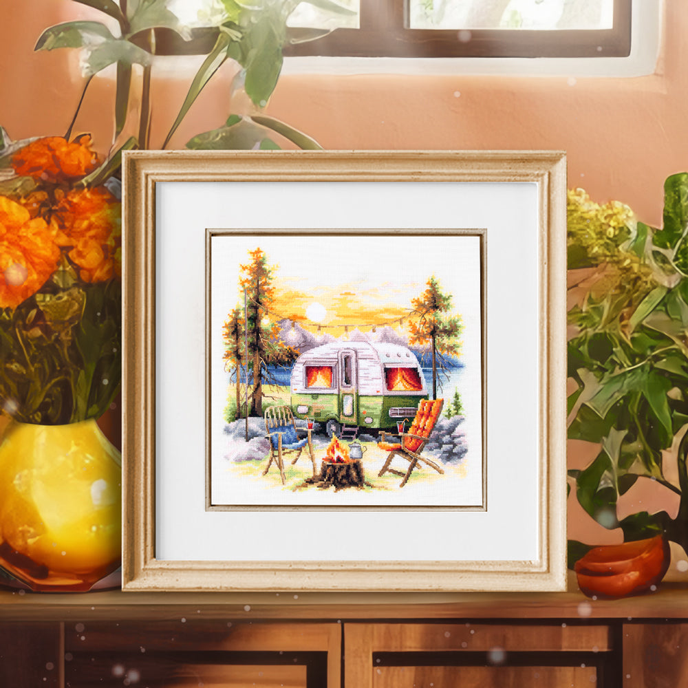 Our Weekend Counted Cross Stitch Kit by Magic Needle 70-26