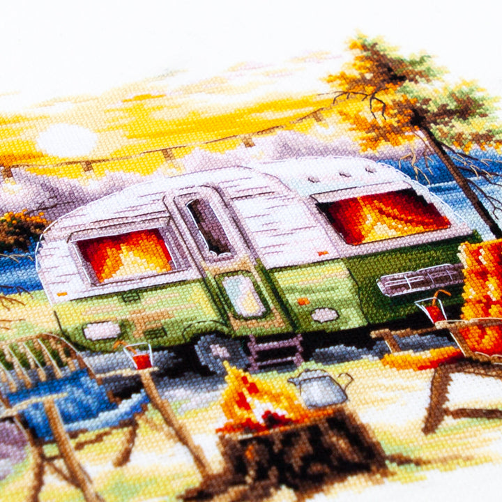 Our Weekend Counted Cross Stitch Kit by Magic Needle 70-26