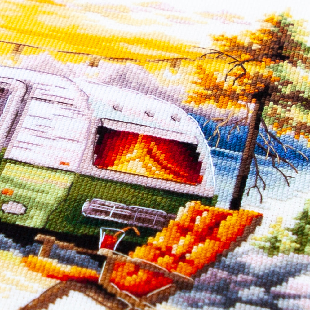 Our Weekend Counted Cross Stitch Kit by Magic Needle 70-26