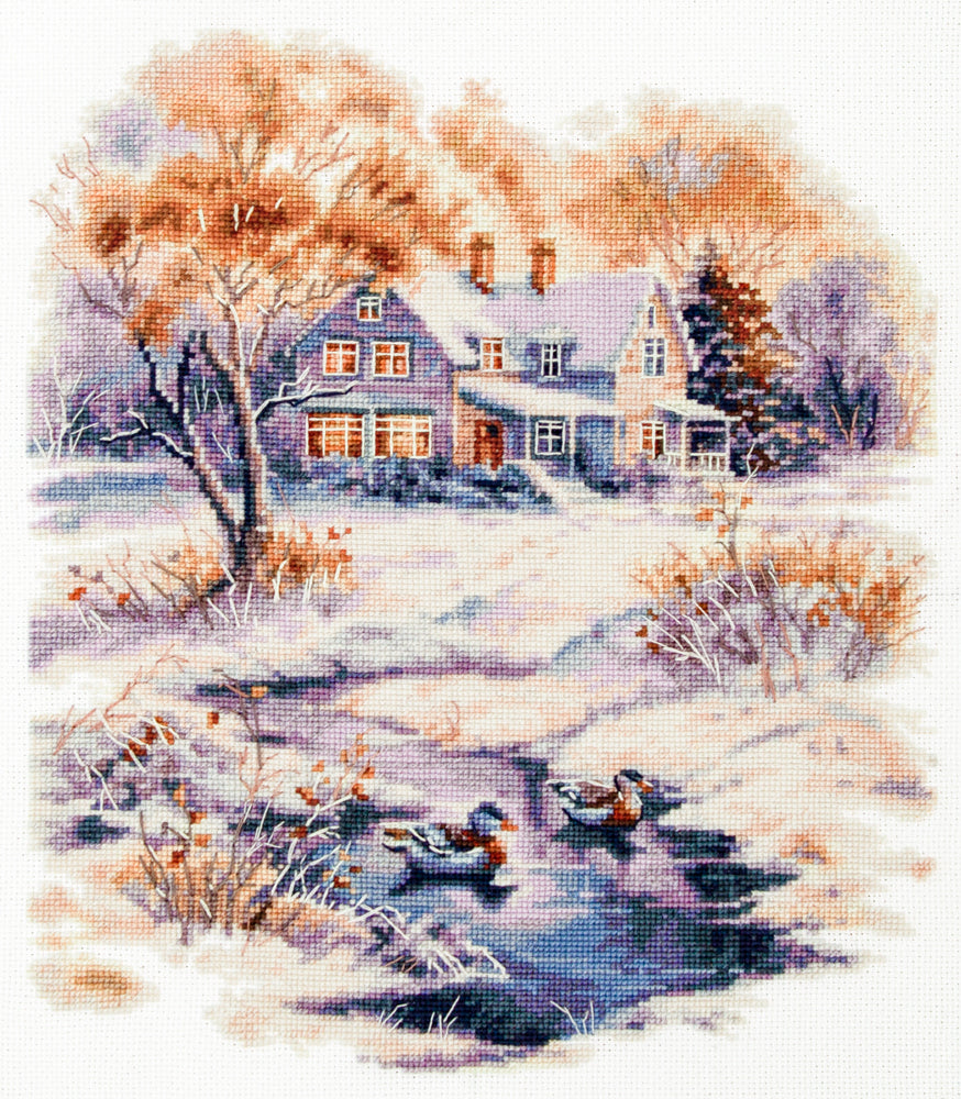 Early Winter Counted Cross Stitch Kit by Magic Needle 70-32
