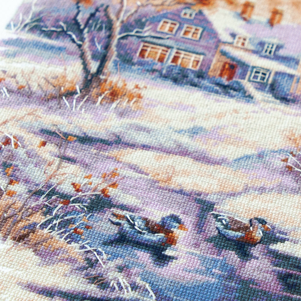 Early Winter Counted Cross Stitch Kit by Magic Needle 70-32