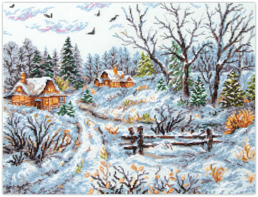 Frosty Day Counted Cross Stitch Kit by Magic Needle 70-33