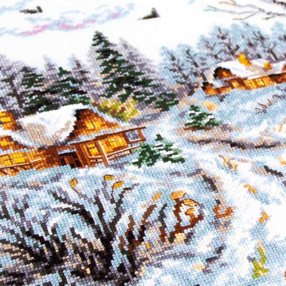Frosty Day Counted Cross Stitch Kit by Magic Needle 70-33