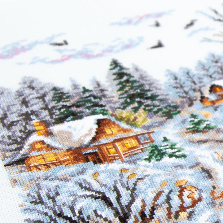 Frosty Day Counted Cross Stitch Kit by Magic Needle 70-33