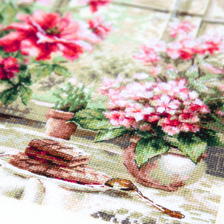 Morning in Rosy Tones Counted Cross Stitch Kit by Magic Needle 70-34
