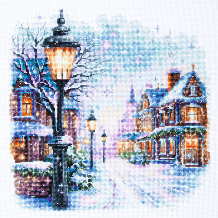 Snow in the City Counted Cross Stitch Kit by Magic Needle 70-35