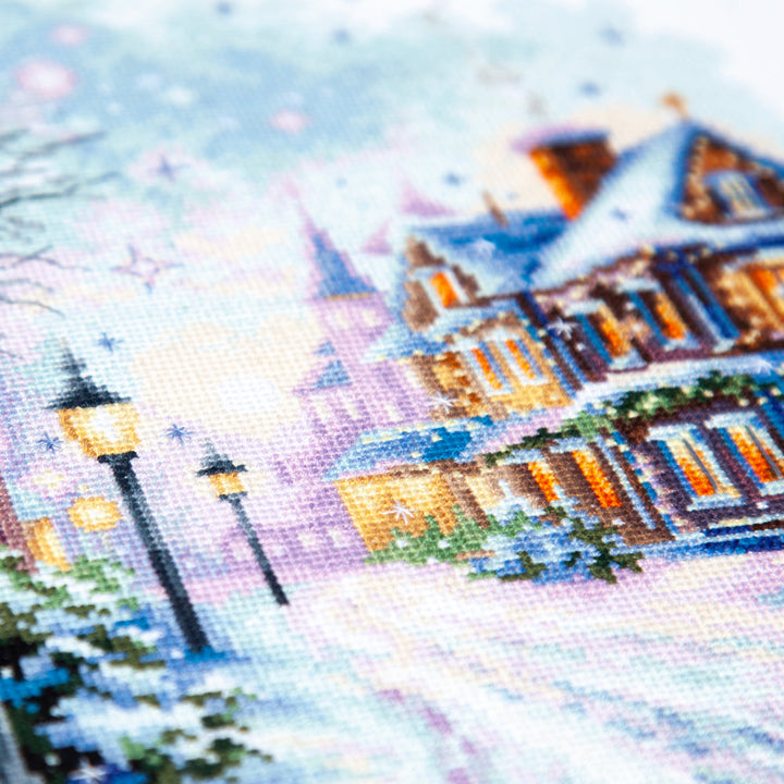 Snow in the City Counted Cross Stitch Kit by Magic Needle 70-35