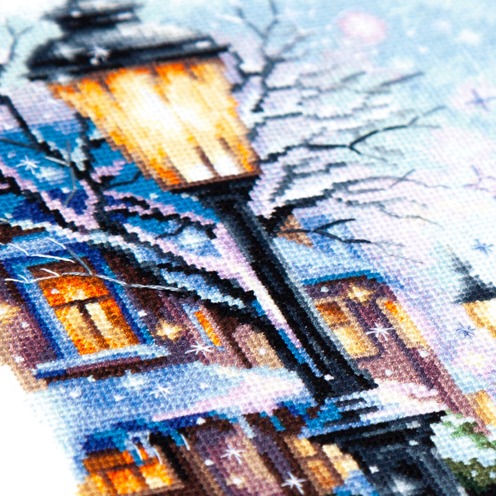 Snow in the City Counted Cross Stitch Kit by Magic Needle 70-35