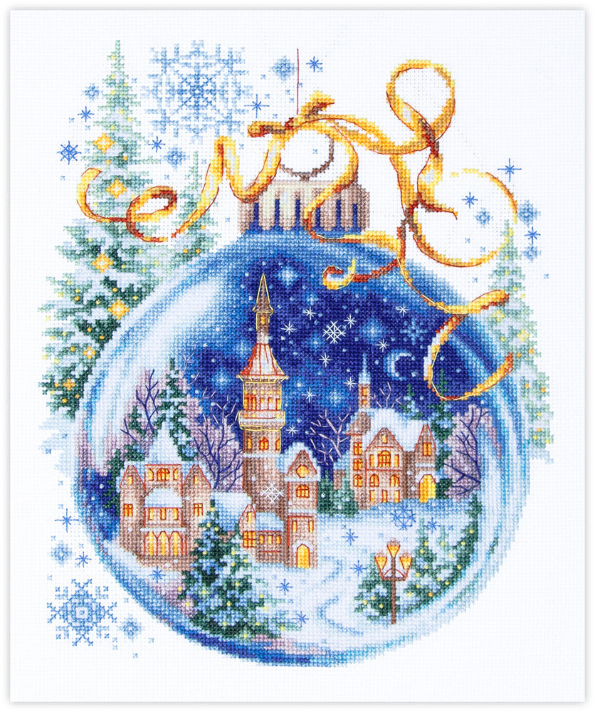 Christmas Bauble Counted Cross Stitch Kit by Magic Needle 70-37