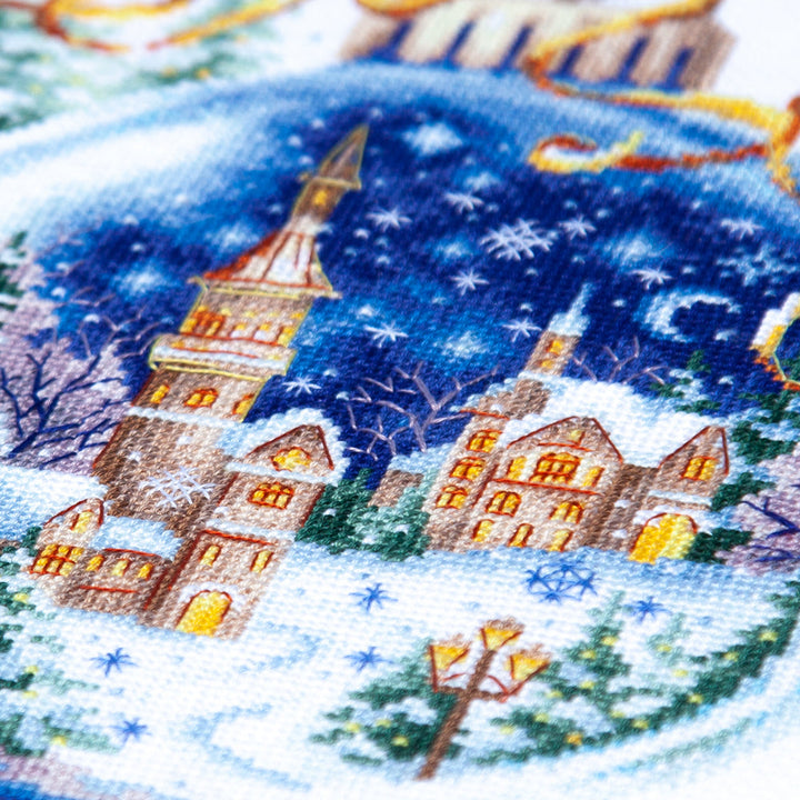 Christmas Bauble Counted Cross Stitch Kit by Magic Needle 70-37