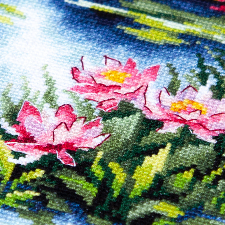 The Water Lily Pond Counted Cross Stitch Kit by Magic Needle 70-38