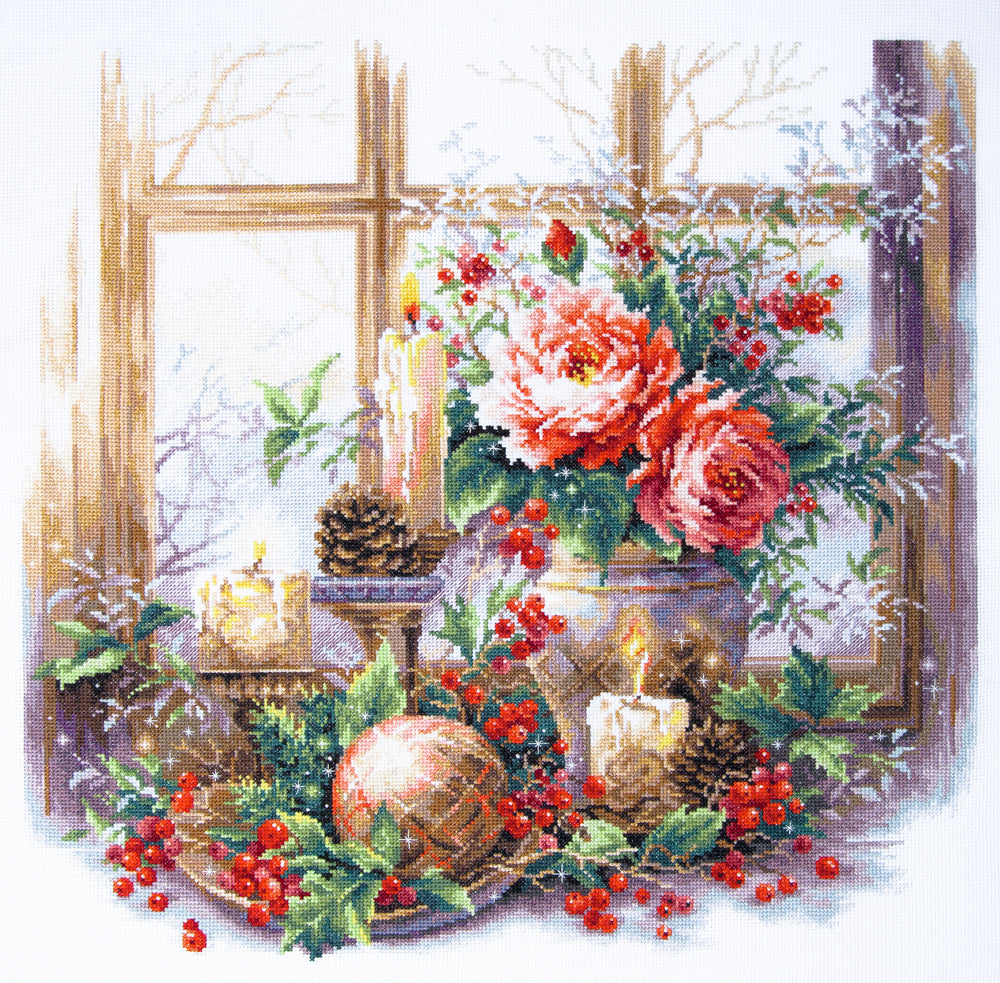 The Luxury of Winter Evenings Counted Cross Stitch Kit by Magic Needle 70-46