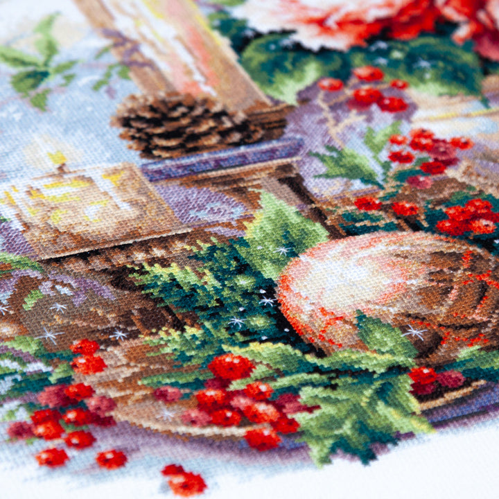 The Luxury of Winter Evenings Counted Cross Stitch Kit by Magic Needle 70-46
