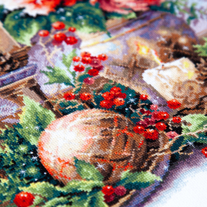 The Luxury of Winter Evenings Counted Cross Stitch Kit by Magic Needle 70-46
