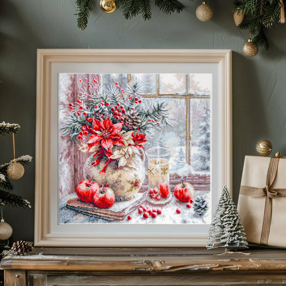 A Candle Was Burning Counted Cross Stitch Kit by Magic Needle 70-50