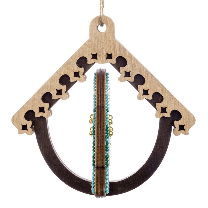 Wooden Bead Embroidery Kit ‚Äì ‚ÄúBird In Birdhouse‚Äù FLK-580