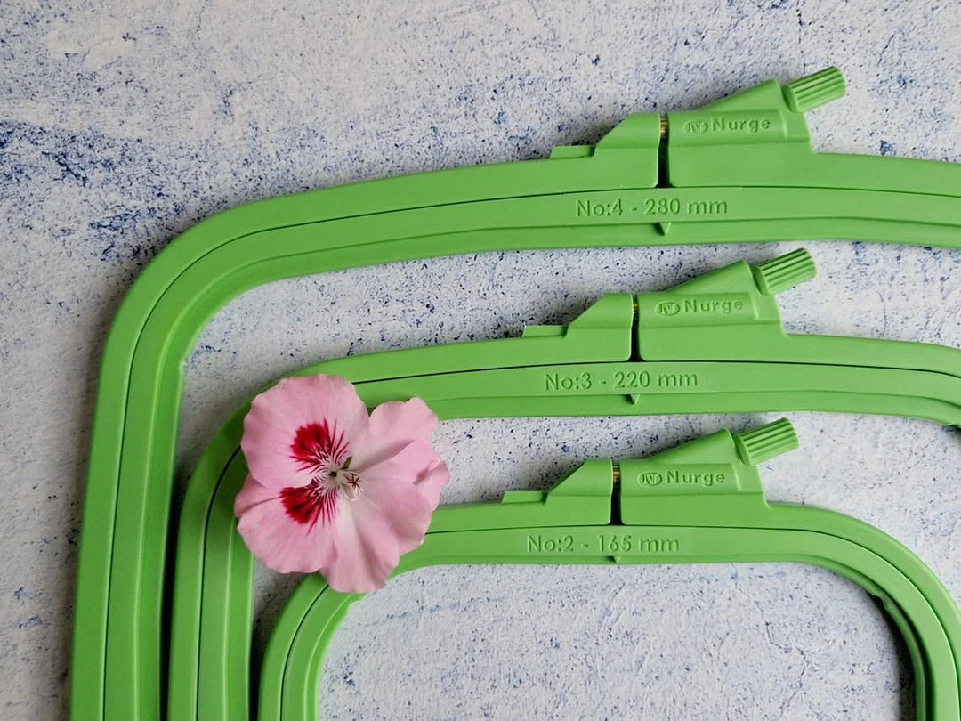 Plastic Square Hoop by Nurge 170-14 Green