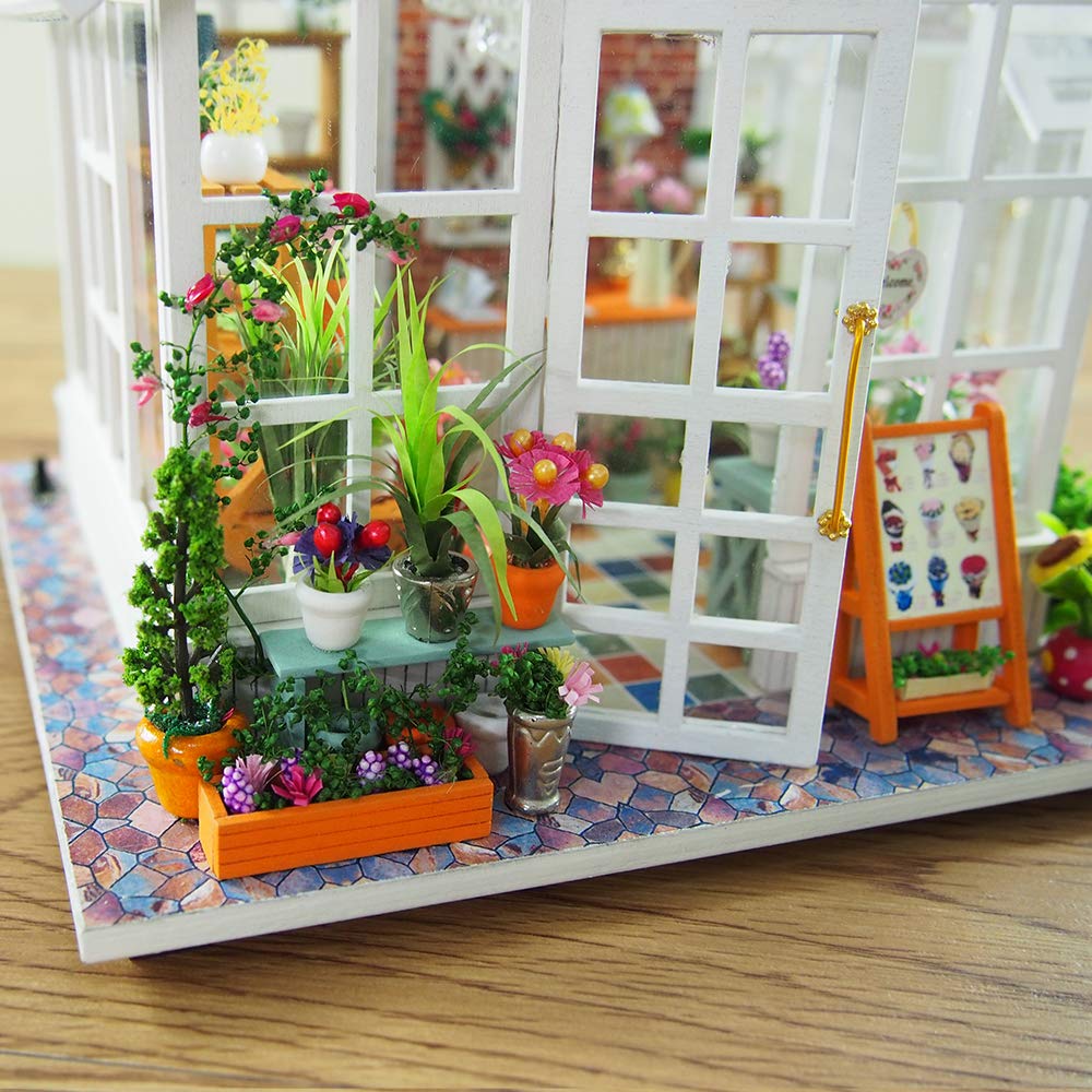 Miniature Wizardi Roombox Kit - Florist Garden Dollhouse Kit