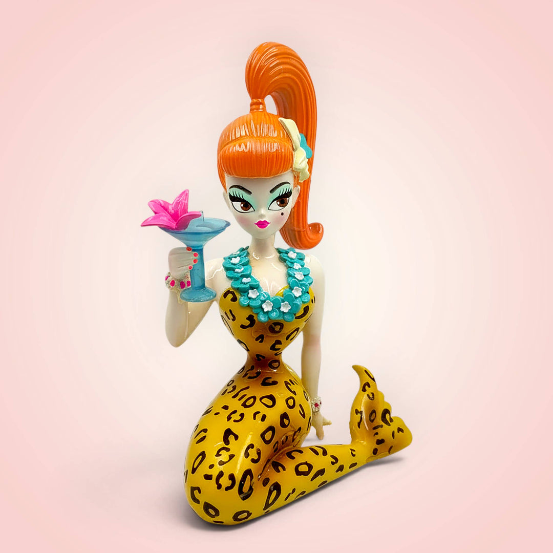 Leopard Dolly Mermaid Girly 12" by Miss Fluff PRE-ORDER SHIPS APR