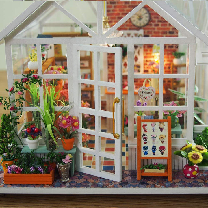 Miniature Wizardi Roombox Kit - Florist Garden Dollhouse Kit