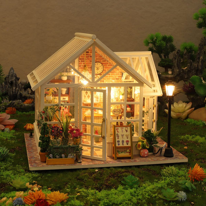 Miniature Wizardi Roombox Kit - Florist Garden Dollhouse Kit
